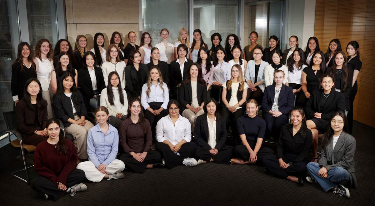 Participants of the UBS Young Women in Leadership Academy.