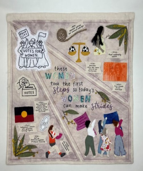 2022 Catherine McAuley Westmead - Students Win Textile Art Piece Challenge