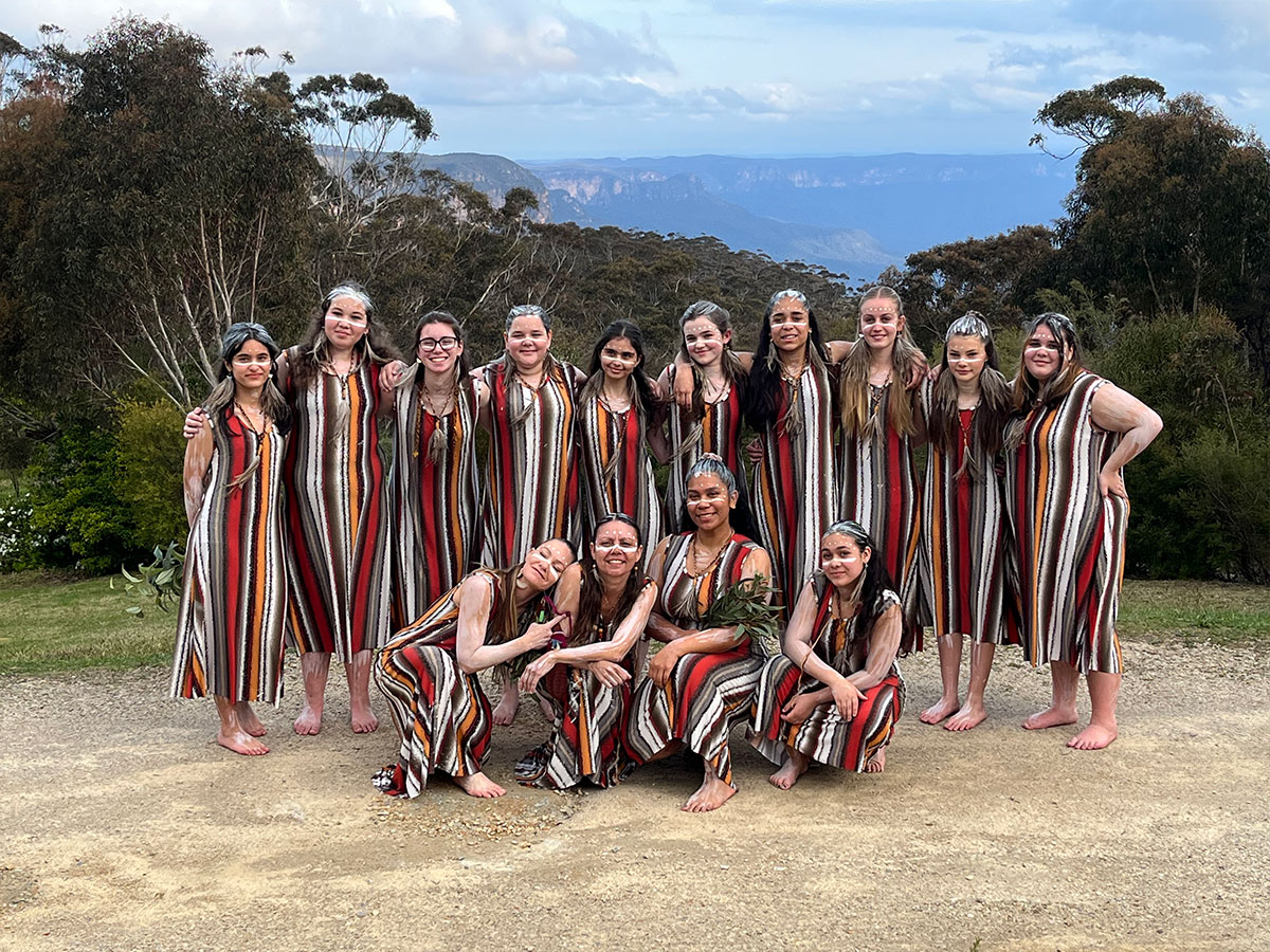 Indigenous students from Catherine McAuley and Caroline Chisholm College joined together to perform at the Aboriginal and Torres Strait Islander Catholic Education NSW State Conference