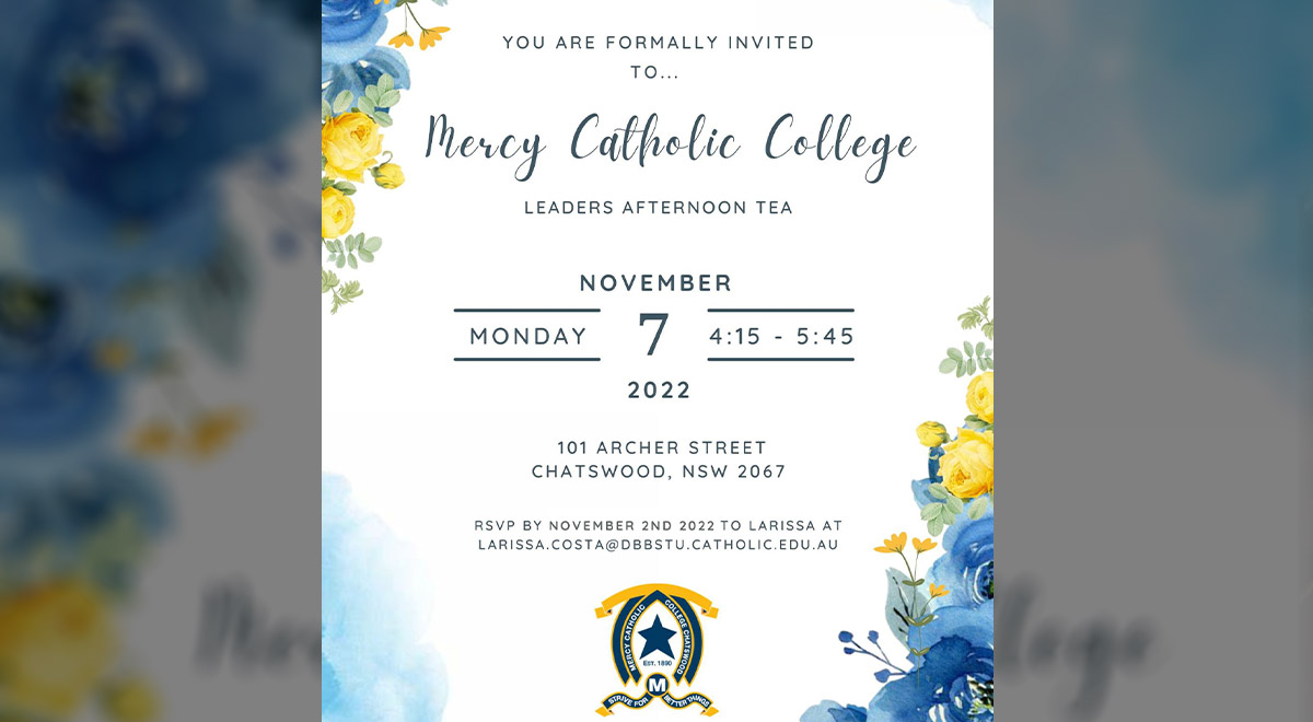 Invitation from Mercy College