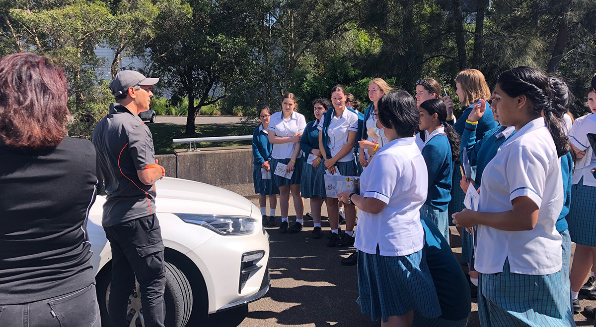 Catherine McAuley Students at the Rotary Youth Driver Awareness (RYDA) Program