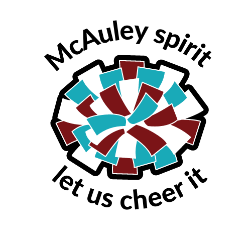 McAuley Spirit Let Us Cheer It Logo