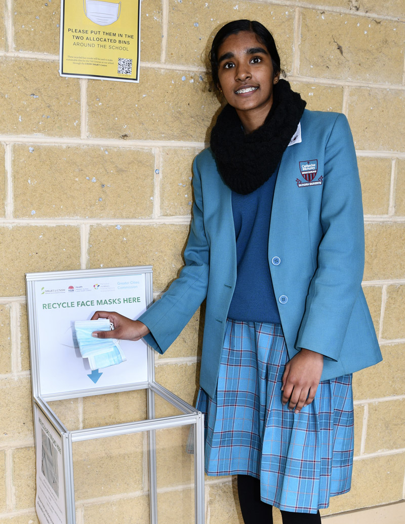 Ashyra Chand, Student Leader of Technology, helped promote the Westmead Upmasking Project