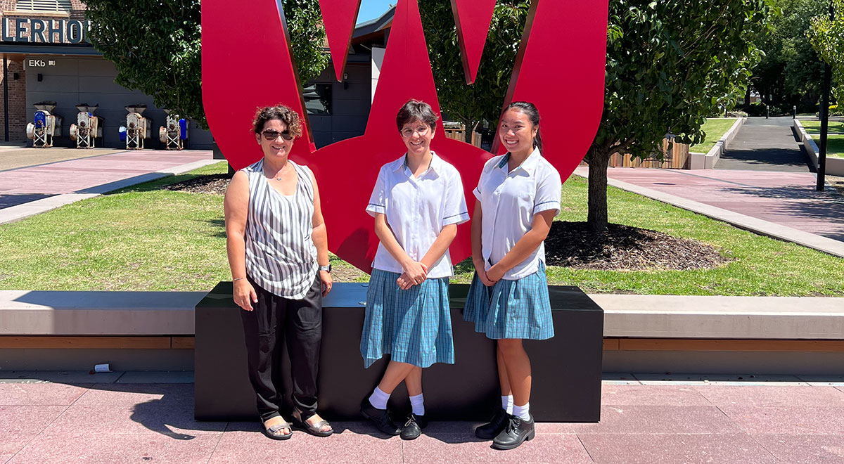 McAuley Westmead Year 11 Academy U students attended an orientation day at Western Sydney University on Tuesday, 14th February