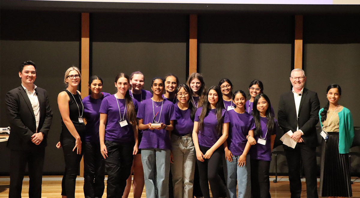 Catherine McAuley Team at the Australian Space Design Competition Final