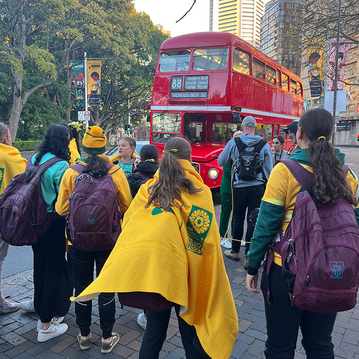 McAuley Students Celebrate The Matildas With Channel 7 Sunrise Team 01