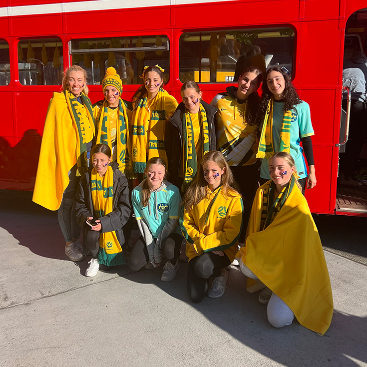 McAuley Students Celebrate The Matildas With Channel 7 Sunrise Team 05