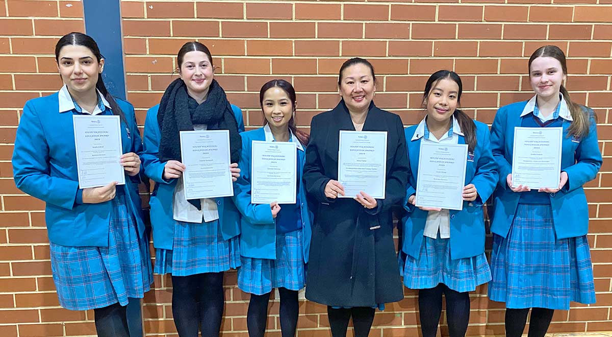 McAuley Westmead Rotary Youth Vocation Awards