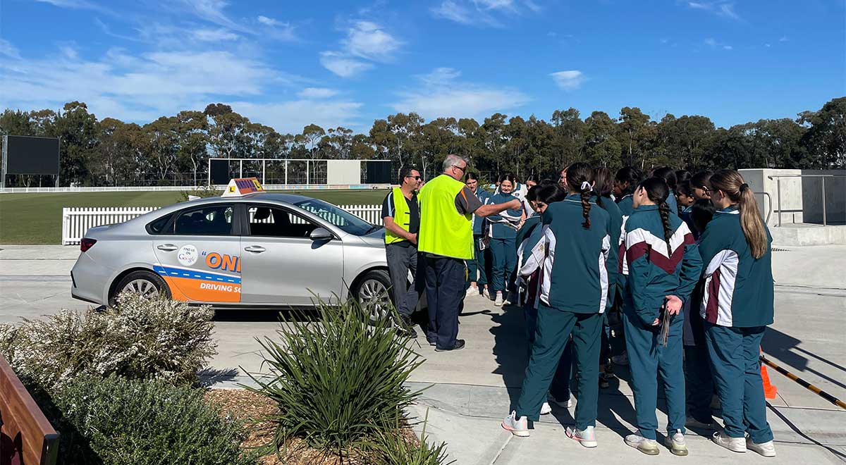 Year 10 Catherine McAuley students attended the RYDA road safety program last week at Sydney Olympic Park.