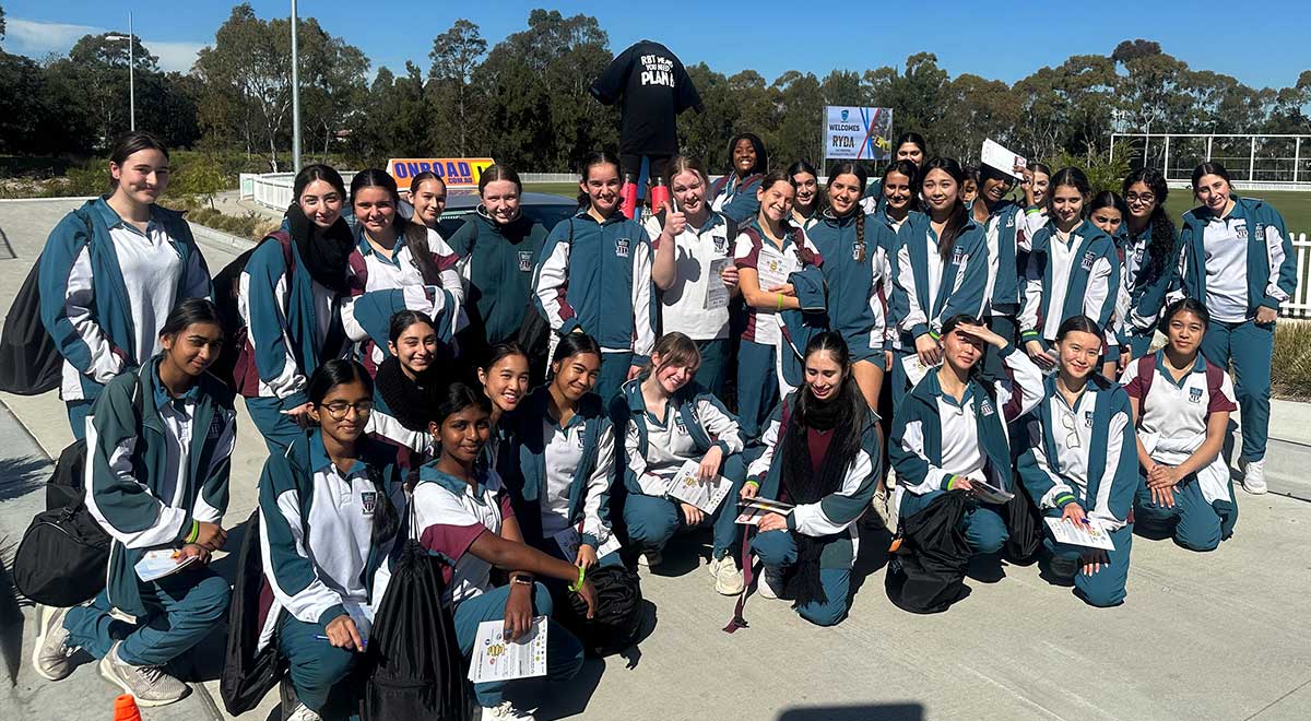 Year 10 students attended the RYDA road safety program last week at Sydney Olympic Park