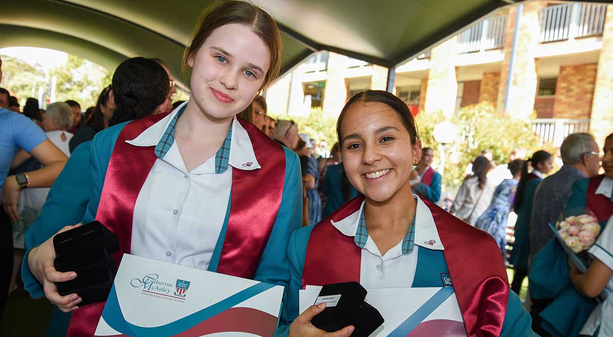 Year 12 Catherine McAuley Westmead students on their Graduation Day
