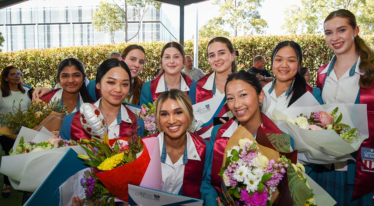 Year 12 Catherine McAuley Westmead students on their Graduation Day