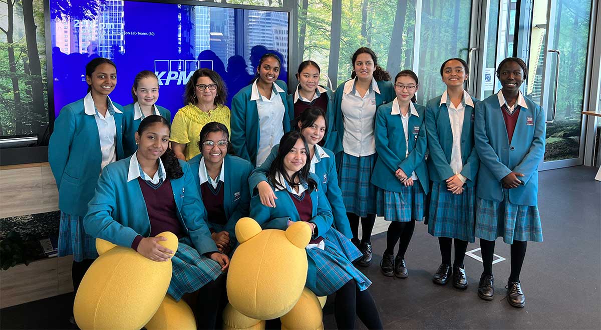 Catherine McAuley Westmead Year 9 students at Cyber Industry Day