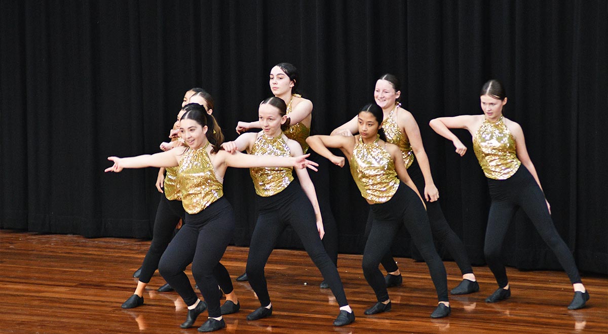 Catherine McAuley Westmead Senior Jazz students performing last year at the Performing Arts Afternoon