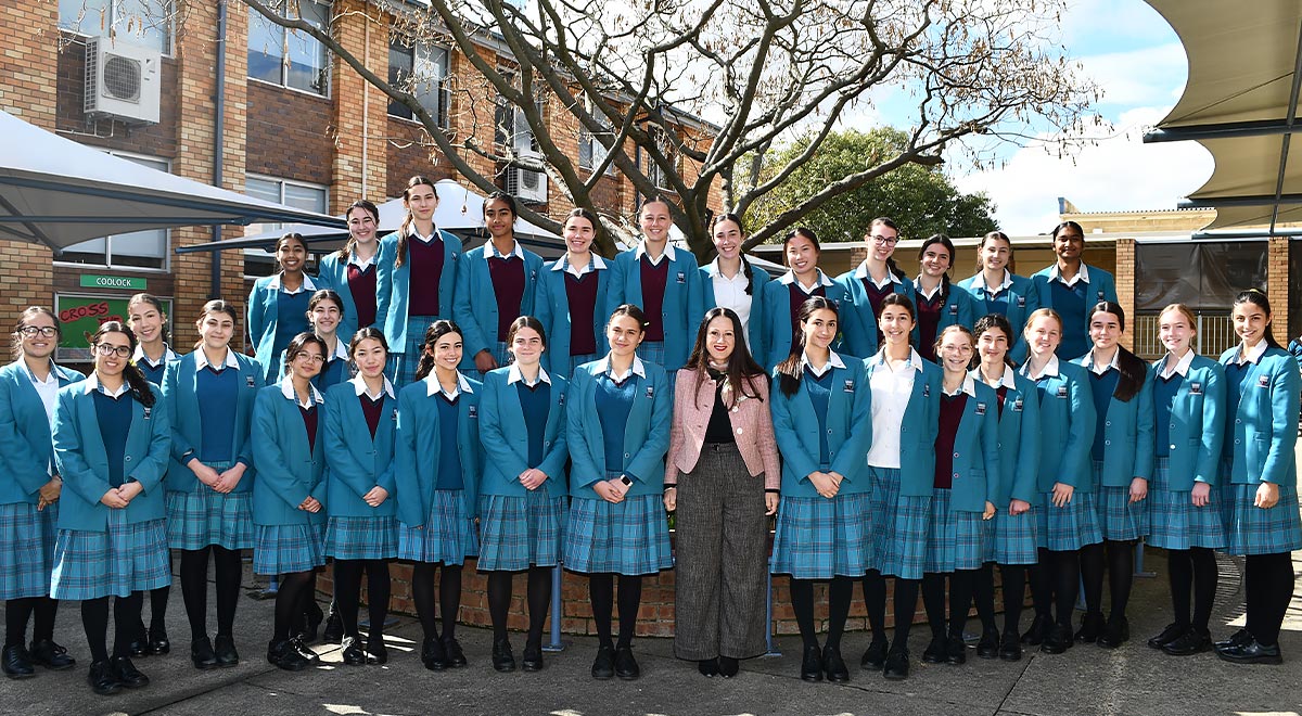 2024 Student Leader Team with School Principal Ms Refalo. Wed 16 Aug 2023