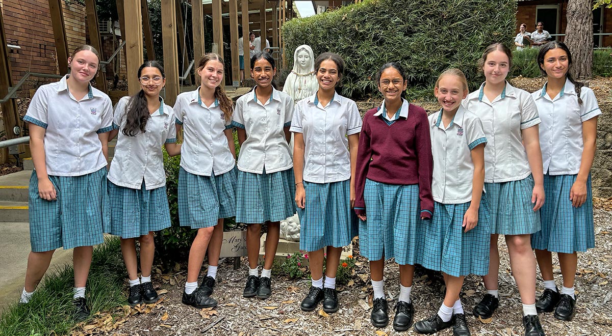 Group of Catherine McAuley students that took part in Round 1 of the CSDA Public Speaking Competition