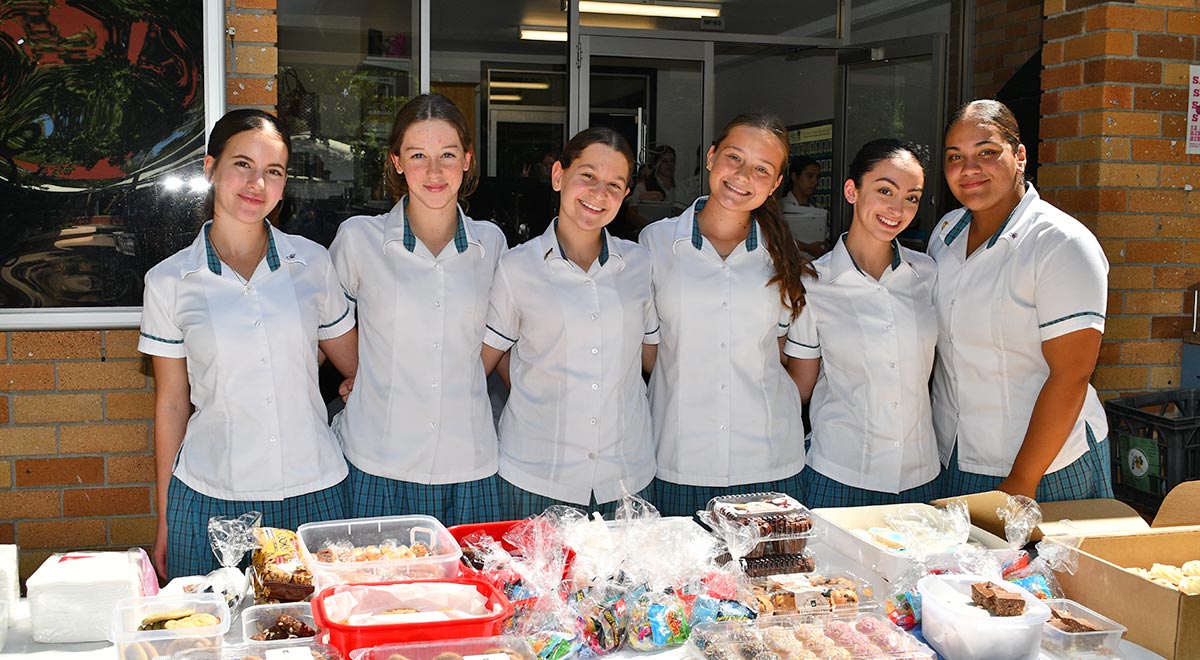 The Year 11 Ryan Bake Sale stall held on Tuesday 19th March