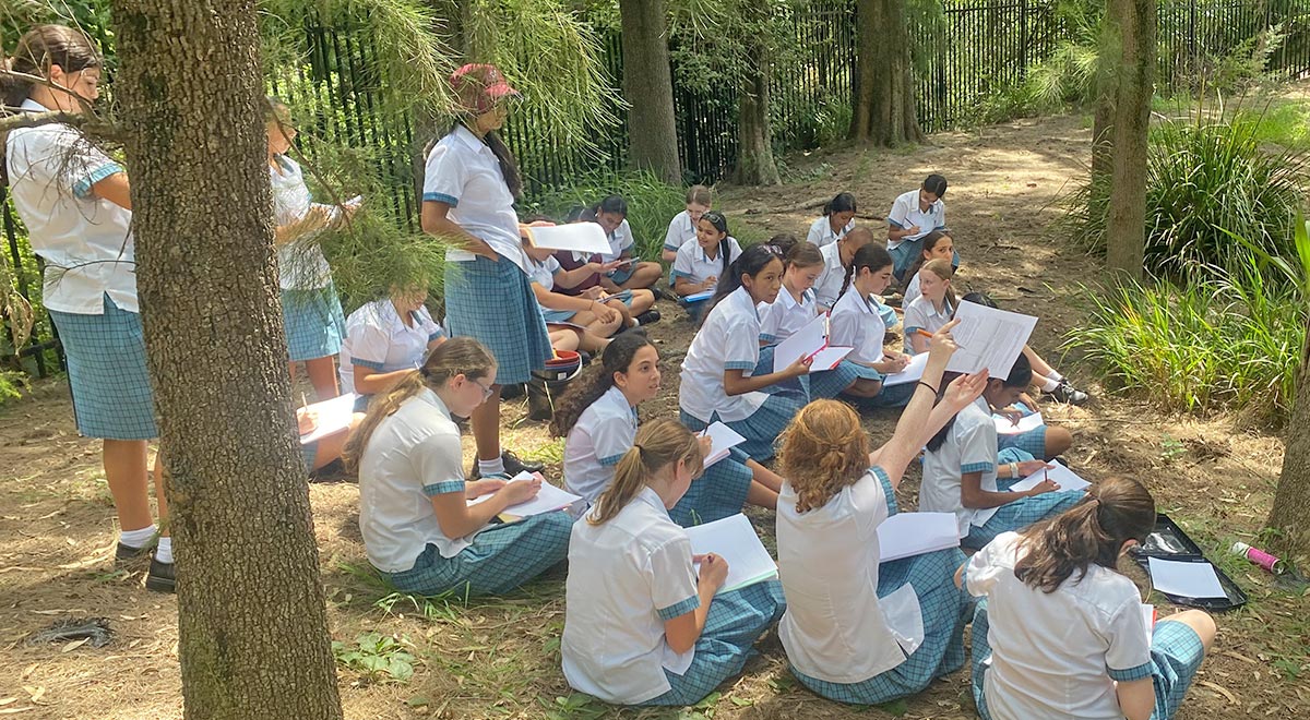 Catherine McAuley Westmead students visit the wetlands