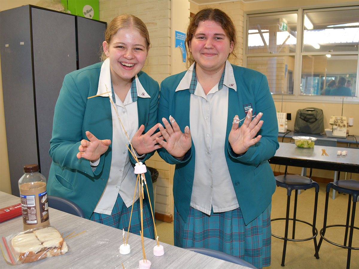 McAuley Westmead students participating in STEM related activities
