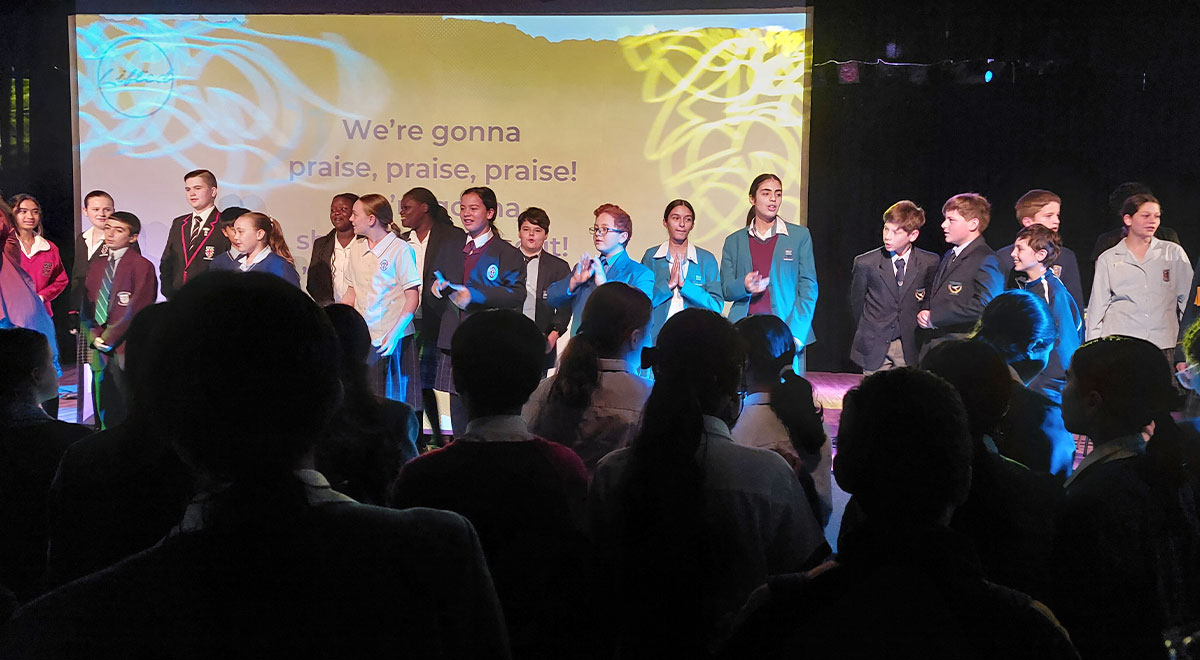 Students attending the Lifted Rise event