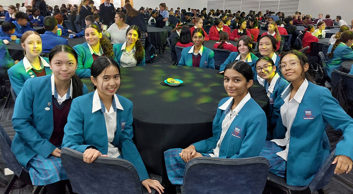 McAuley Westmead students at Lifted Rise event