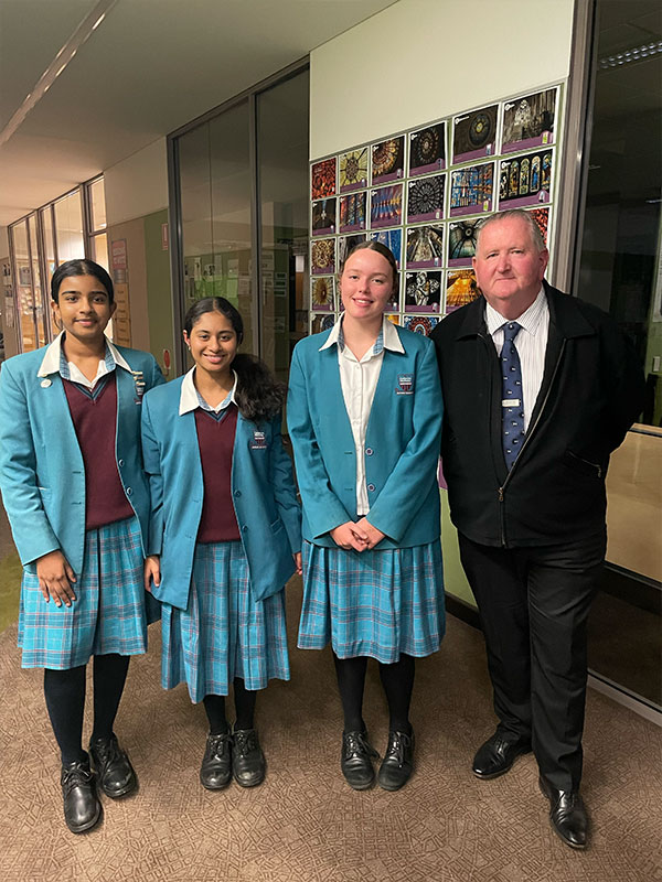 Year 10 Debating Team from Catherine McAuley Westmead