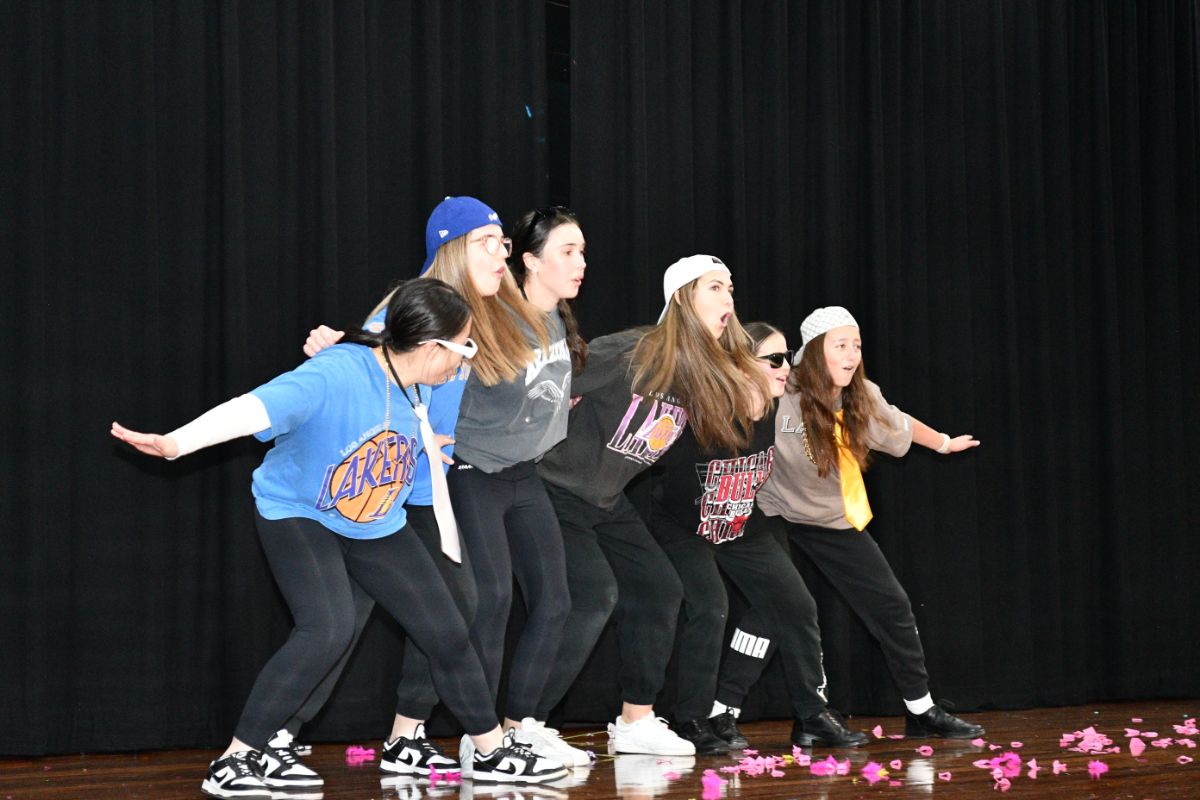 McAuley Westmead students in hip hop attire