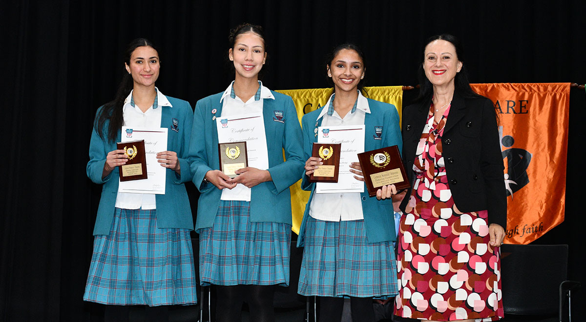 Yr 12 Debating Team (one missing) Senior Aggregate Award 2024