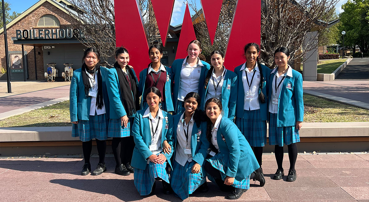 Catherine McAuley students at Western Sydney Uni for Academy U Hackathon