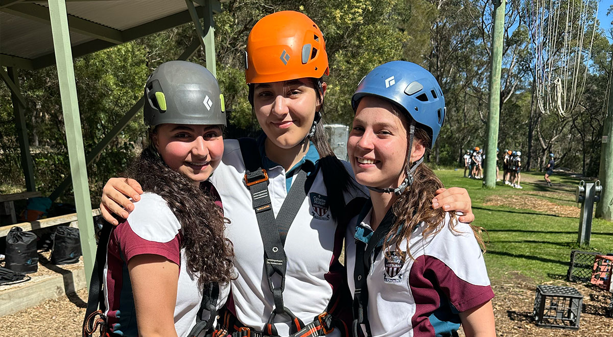 McAuley students during their activity day