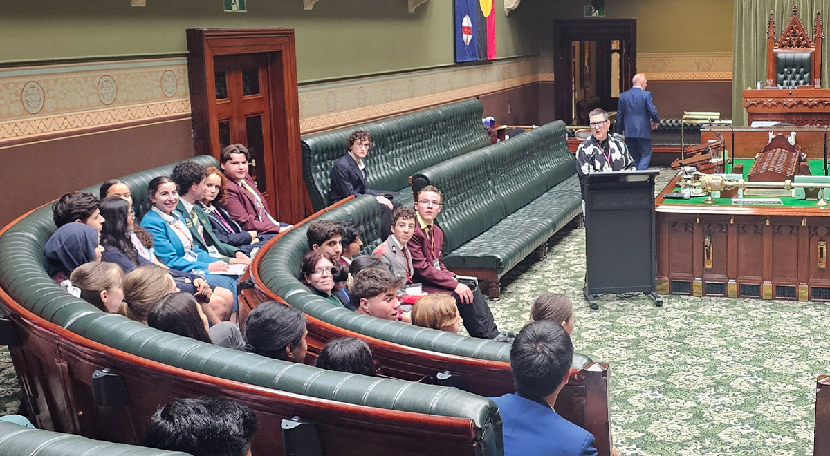Catherine McAuley Students in NSW Parliament