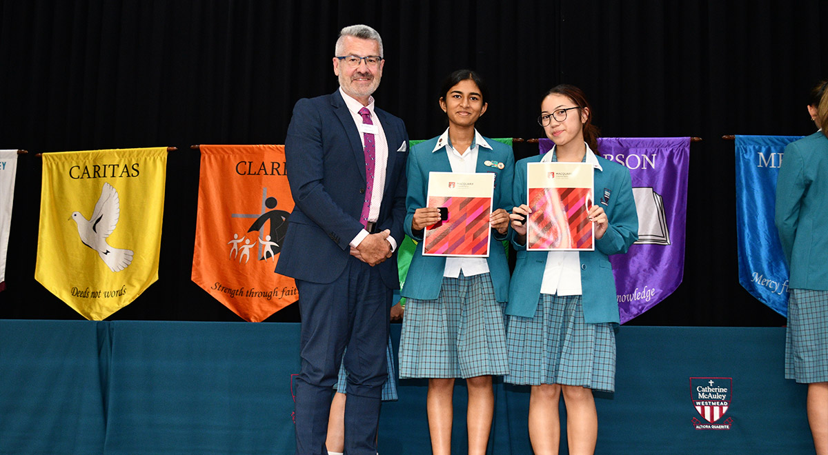 Year 11 Macquarie University Year 11 Leadership Award 2024 - Brinda S. and Isabella L