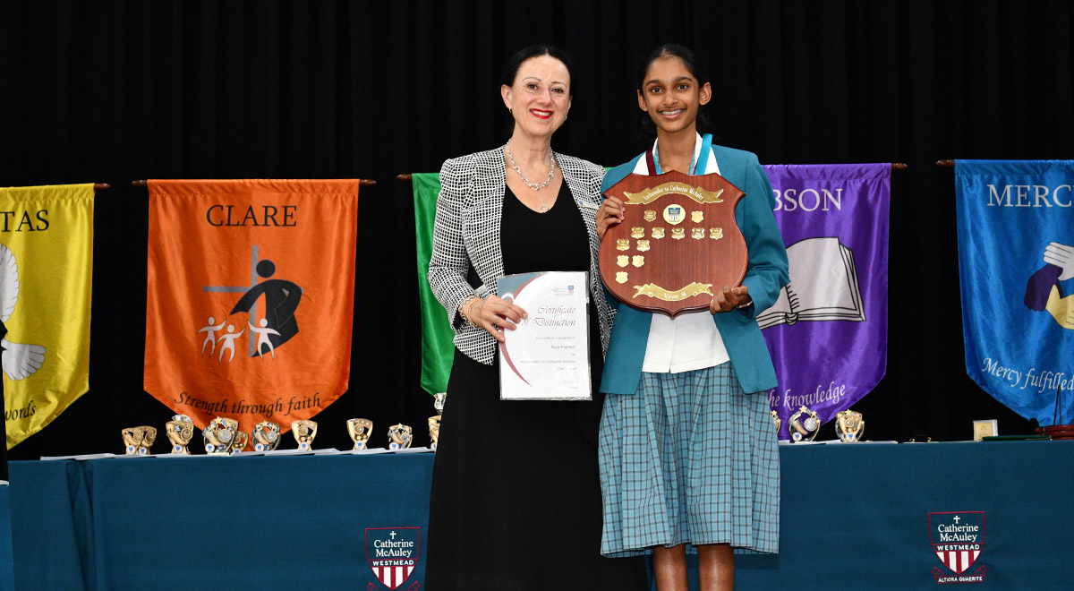 Year 8 Ambassador for Catherine McAuley 2024 - Riya F
