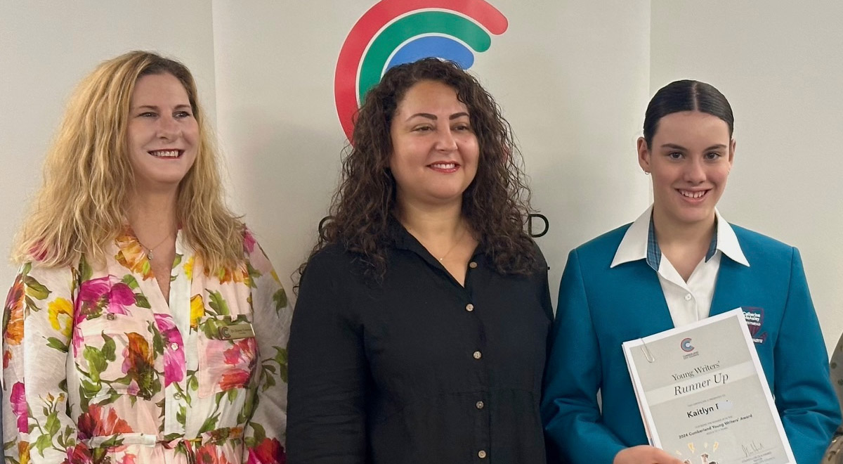 Kaitlyn, Year 7 Student Runner Up In Young Writers Competition at Catherine McAuley Westmead