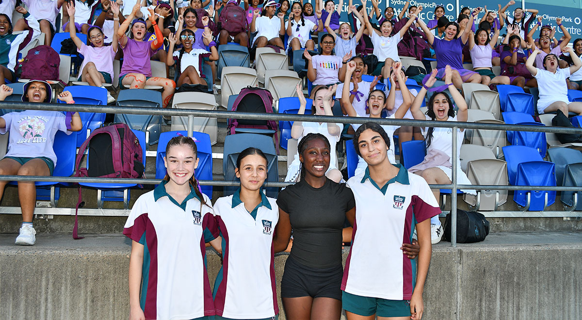 Dobson House, winners of the Athletics Carnival at McAuley Westmead