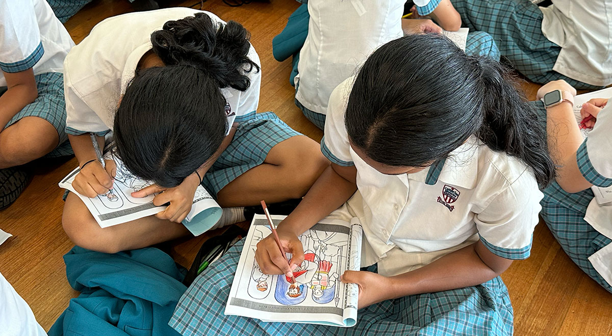 Catherine McAuley Westmead students on the year 8 reflection day