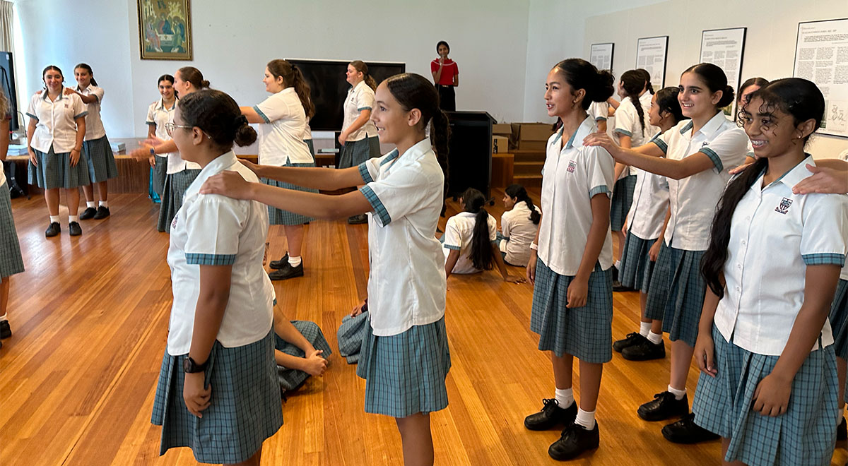 Catherine McAuley Westmead students on the year 8 reflection day