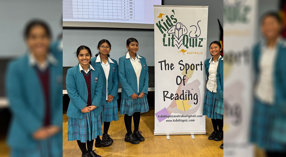 Year 8 students who represented the school at the Kids Lit Quiz Competition.