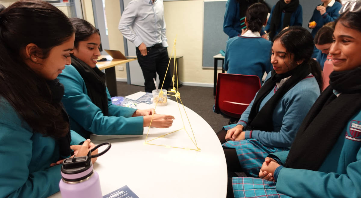 On Monday a marshmallow tower challenge was held.