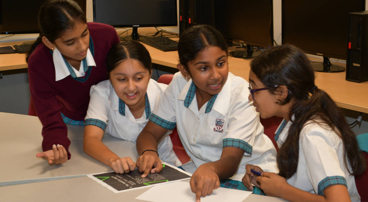 Year 7 students who love maths!