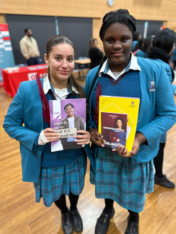 Year 12 students at the Careers Expo held on Friday 13th June at St Paul's Catholic College.