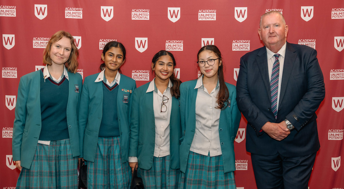 Year 12 Students Aurelia C, Joaquina B, Isabella L, and Brinda S graduated from Academy U.