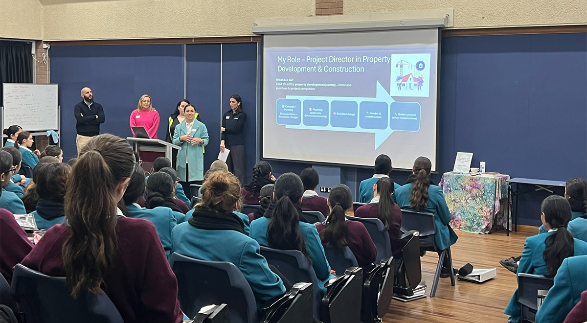 Catherine McAuley Westmead students at careers session