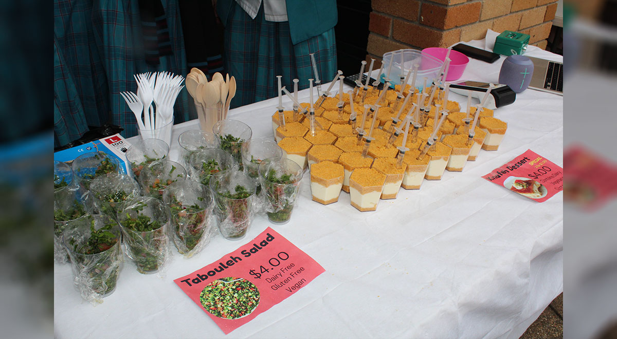 Market day stalls at Catherine McAuley Westmead