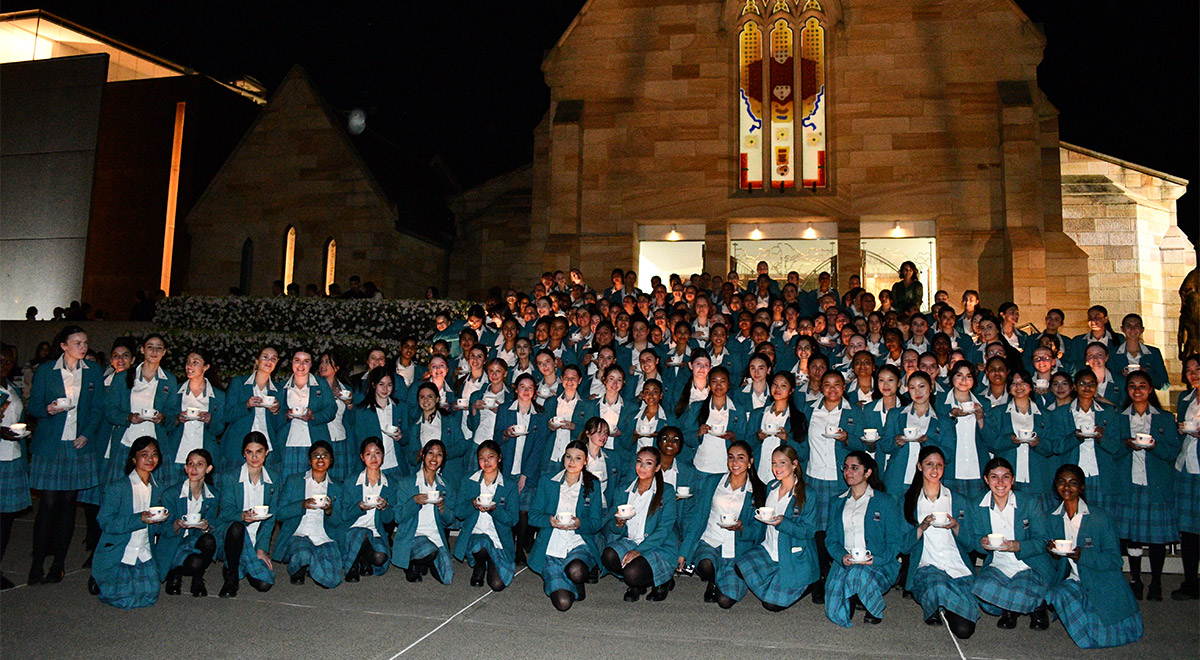Class of 2025 St Patrick's Cathedral steps Tue Grad Mass 23 Sept 2025
