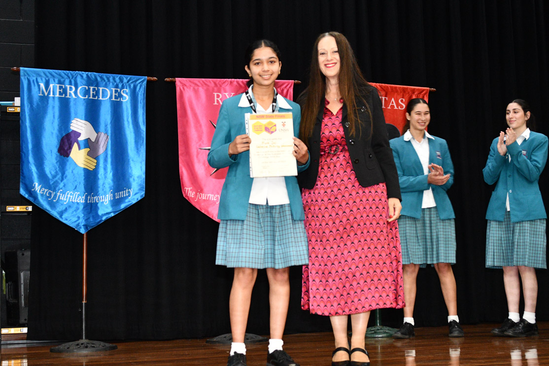 Congratulations to Year 10 student Maria J., who placed in the Top 10 in the State in the Australian Brain Bee Challenge.