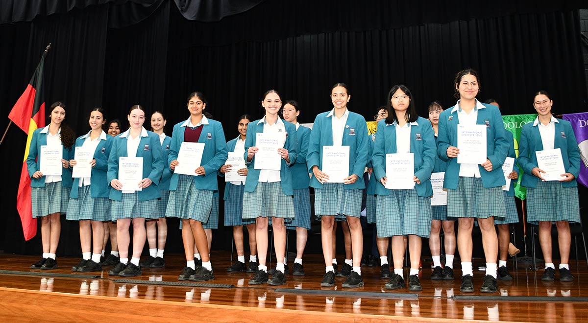 Students who achieved a Distinction or High Distinction in the International Chemistry Quiz.