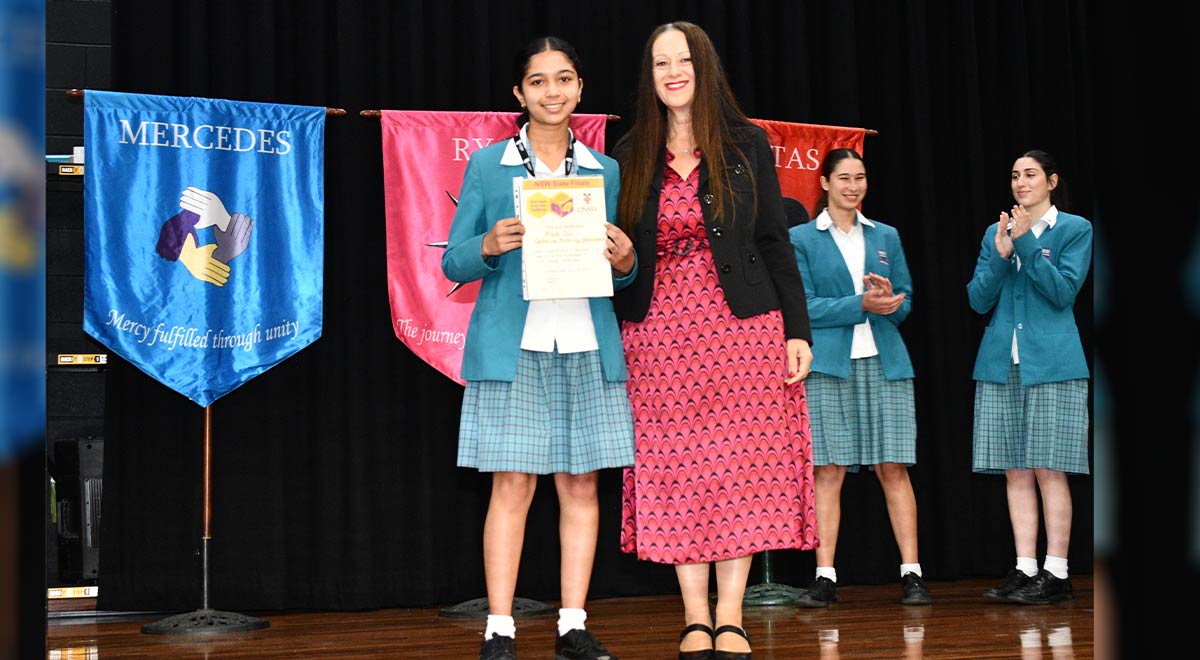 Congratulations to Year 10 student Maria J., who placed in the Top 10 in the State in the Australian Brain Bee Challenge.