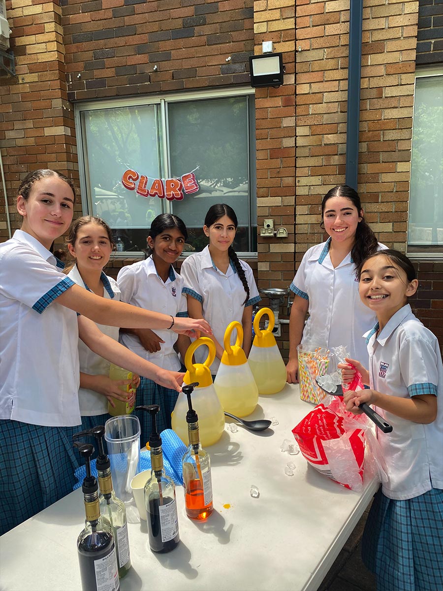 Years 7 and 8 Clare organised a lemonade stall on Monday, 10th November.
