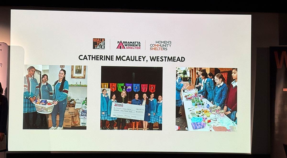 Catherine McAuley slideshow showing community efforts for the Women's Shelter Social Justice Initiative